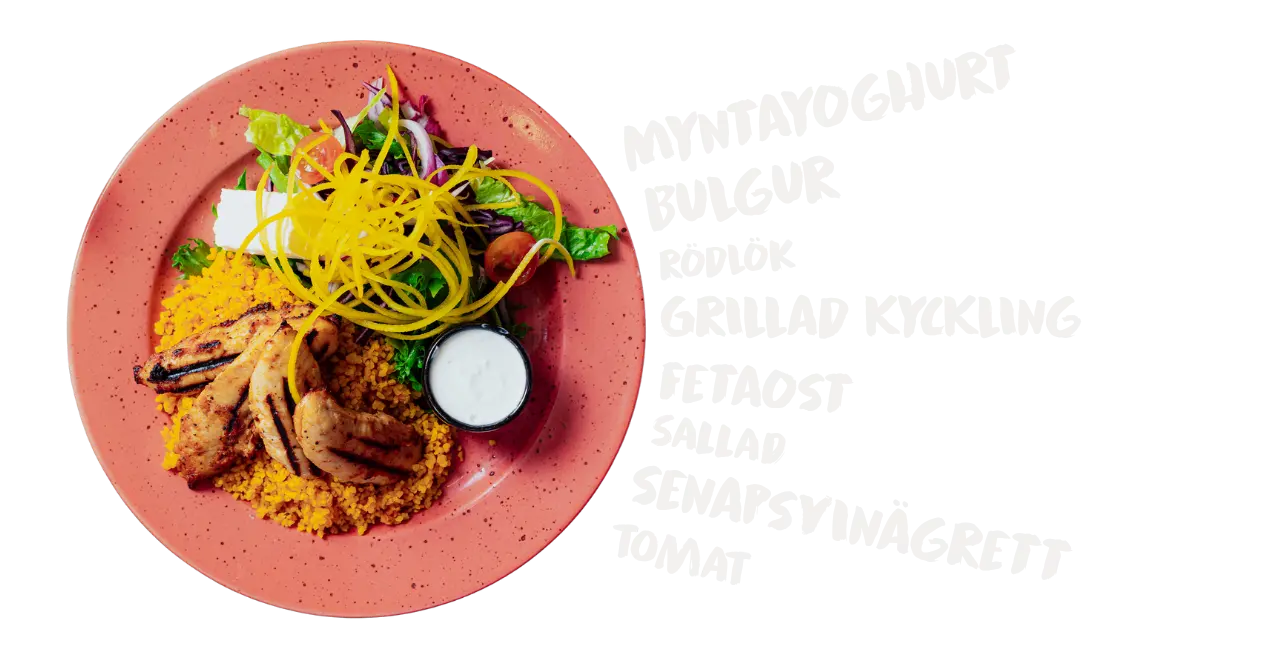 Grillad kyckling med bulgur